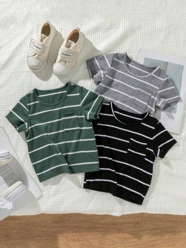 Camiseta de colores combinables para niño bebé