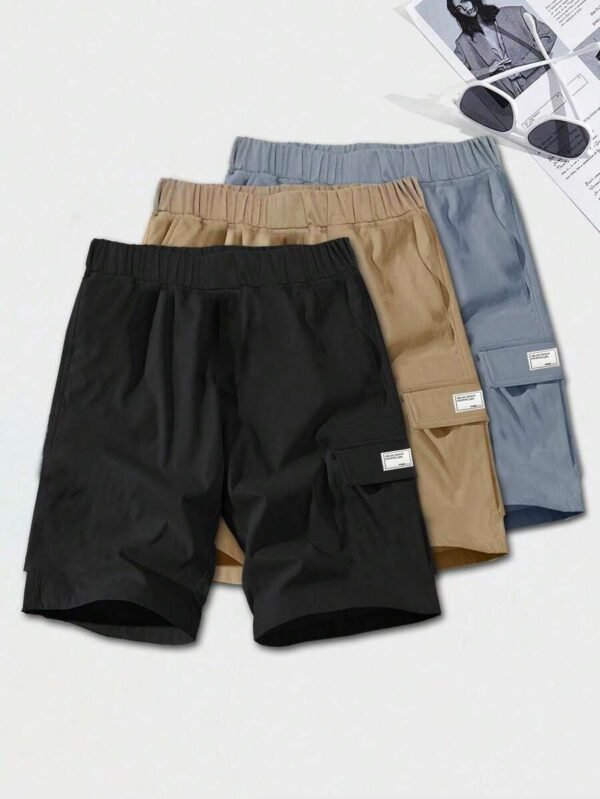 Shorts cortos unicolor básicos para adolescentes