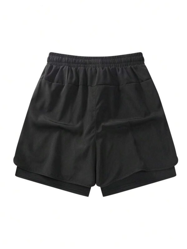 Pantalones cortos deportivos de color liso para hombre