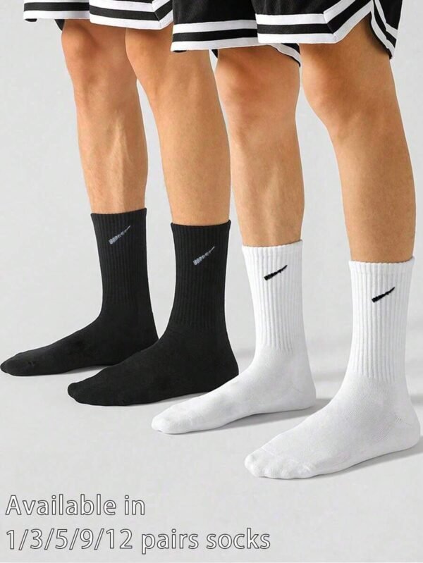 5 pares Calcetines de tobillo de unicolor para hombre/mujer - Imagen 3