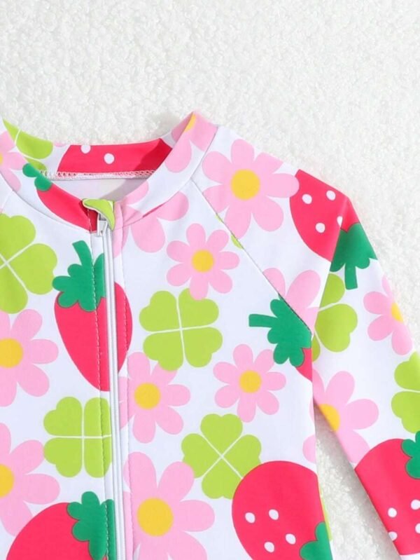 Traje de baño una pieza para bebas con estampados aleatorios - Imagen 2