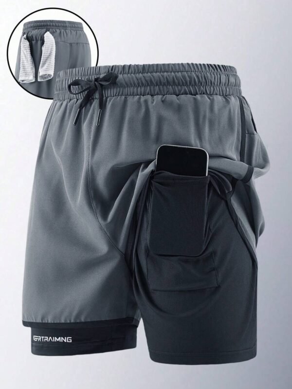 Pantalones cortos de hombre para deportes y secado rápido
