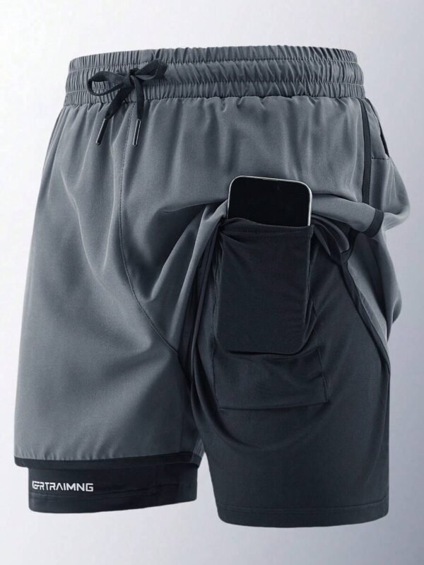 Pantalones cortos de hombre para deportes y secado rápido - Imagen 3
