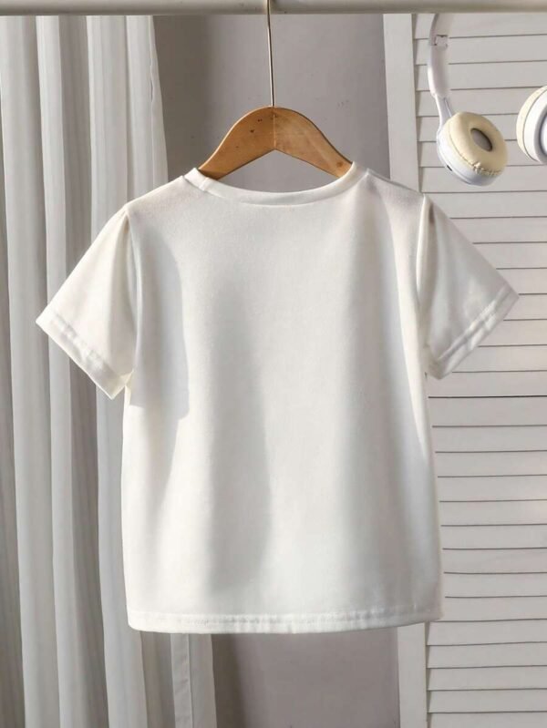 Camiseta casual de manga corta con estampado de animales - Imagen 2
