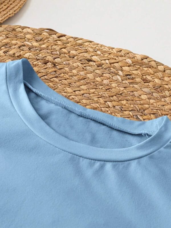 Camiseta de mujer casual con cuello redondo - Imagen 2