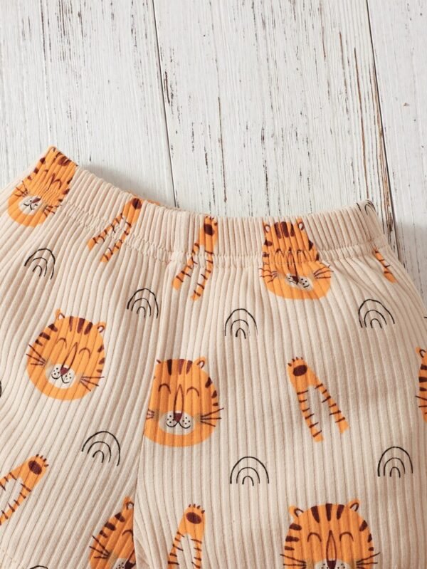 Shorts con camiseta con estampado de dibujos para niños bebés - Imagen 2