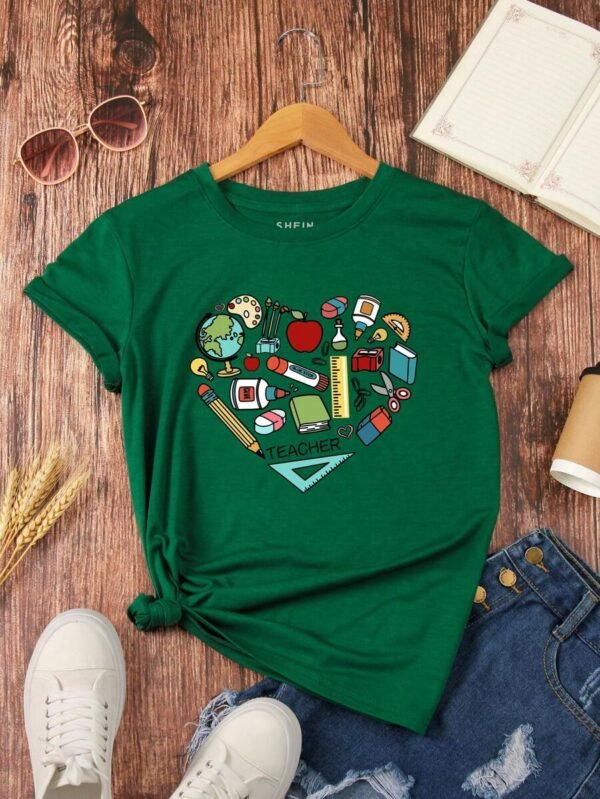 Camiseta con estampado gráfico para mujer