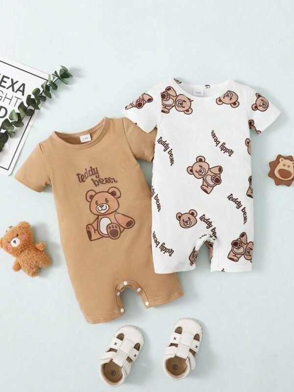 Mameluco de manga corta para bebé niño