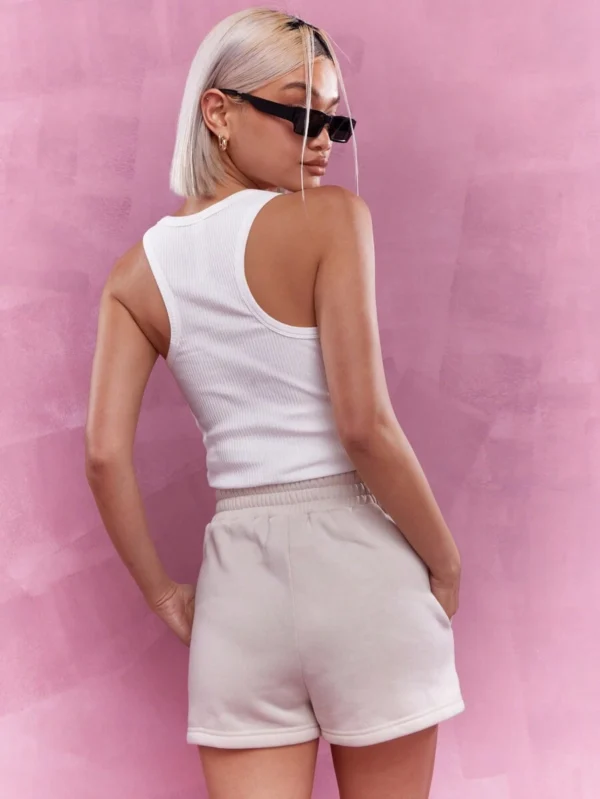 Shorts de sudadera con logo bordado - Imagen 2