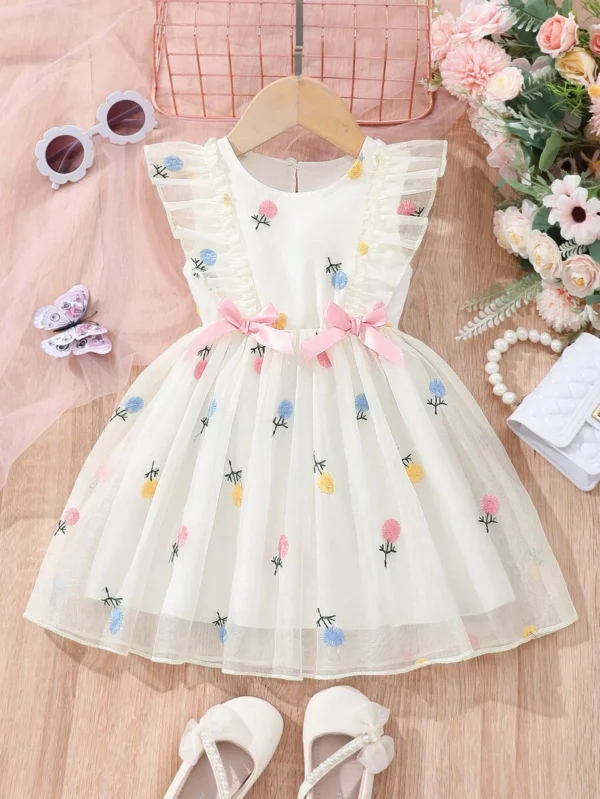 Vestido de princesa sin mangas para bebé niña