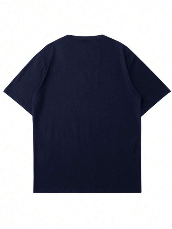 Camiseta de manga corta de cuello redondo con estampado para hombre - Imagen 2