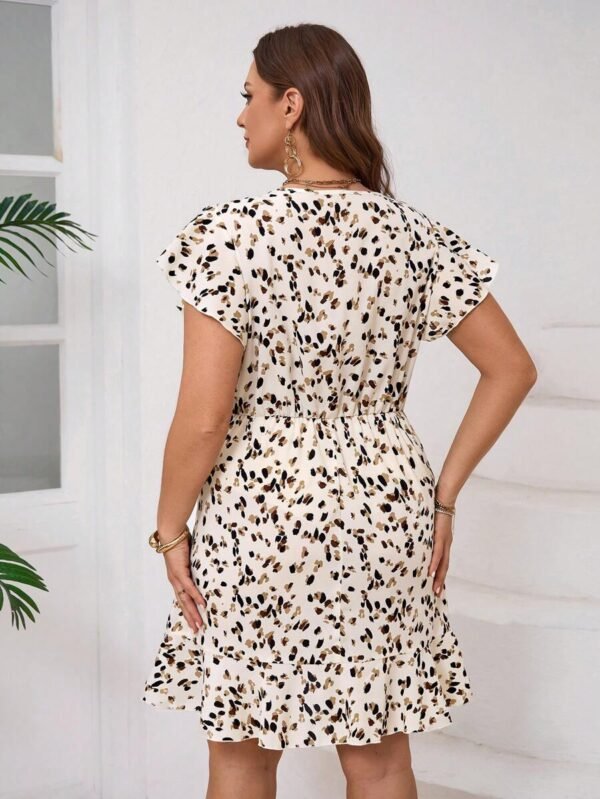 Vestido casual simple de talla grande para mujer - Imagen 3