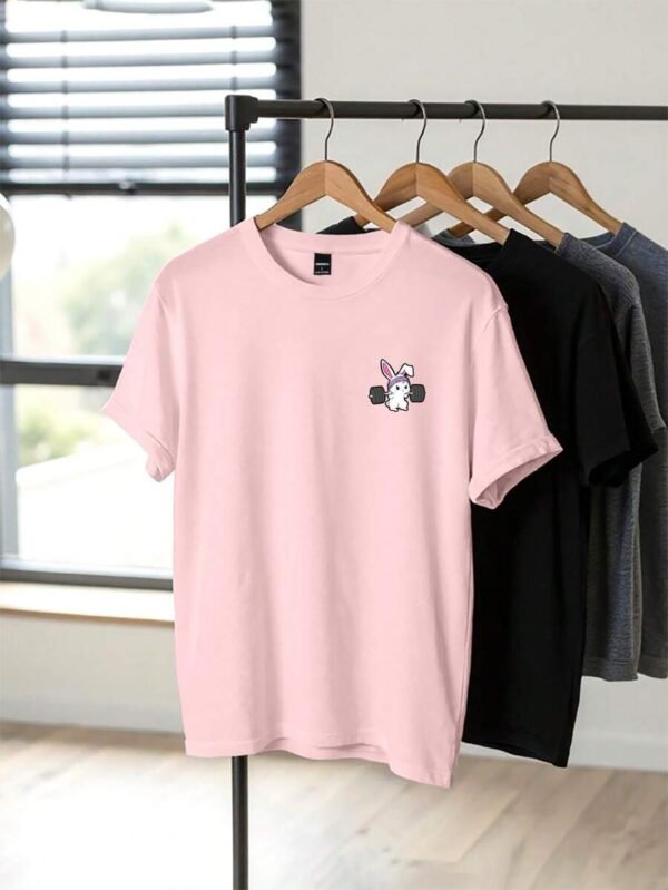 Playera casual de hombre con estampado - Imagen 3