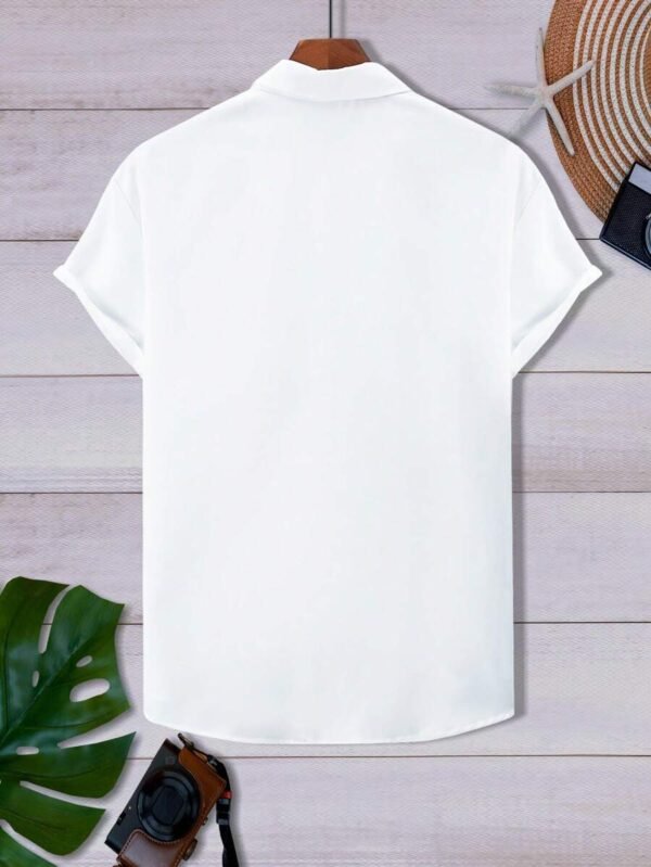 Camisa de manga corta de moda simple para hombre - Imagen 3