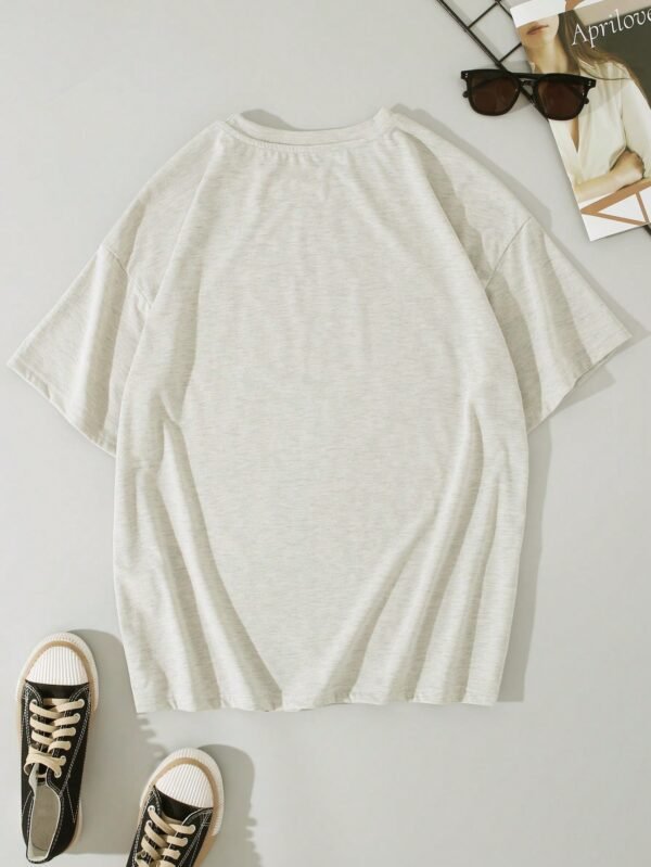 Camiseta de manga corta de estilo casual con estampado - Imagen 3
