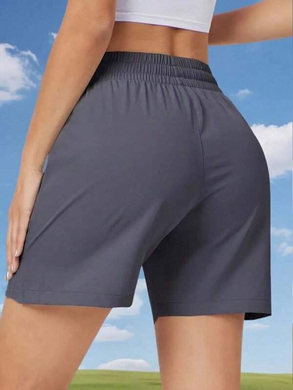 Pantalones cortos deportivos de verano para mujer con cordón en la cintura - Imagen 2
