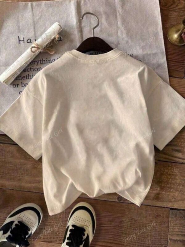 Camiseta de manga corta y cuello redondo con estampado - Imagen 3