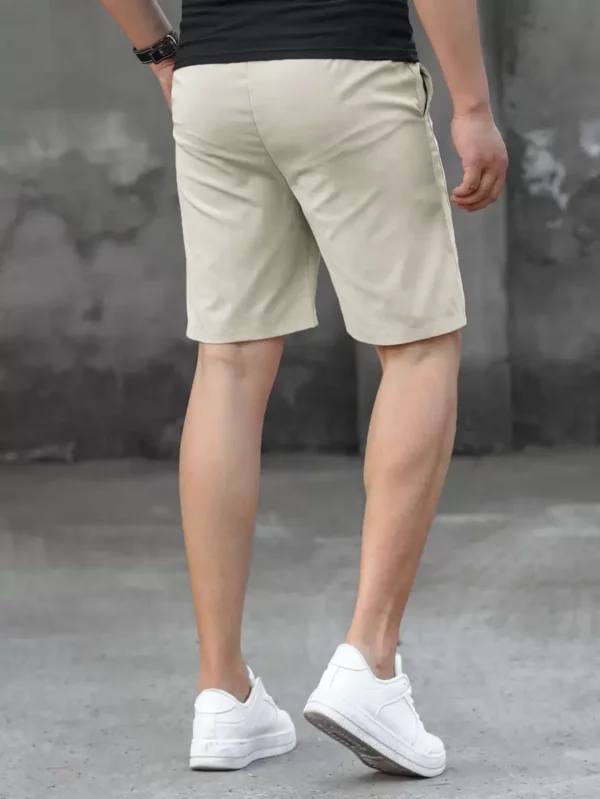 Pantalones cortos holgados para hombre con parche con letras - Imagen 3