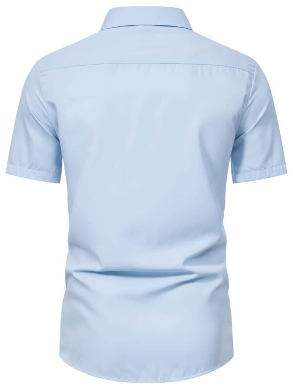 Camisa de cuadros en contraste con botón - Imagen 2