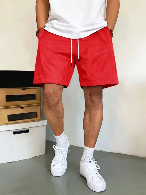 Pantalones Cortos De Corte Holgado Para Hombre