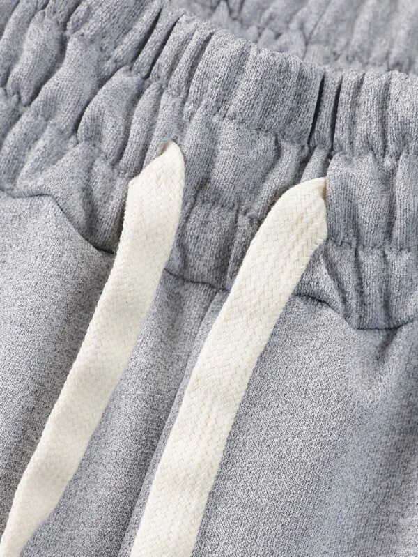 Pantalones cortos deportivos casuales de hombre con cordón - Imagen 2