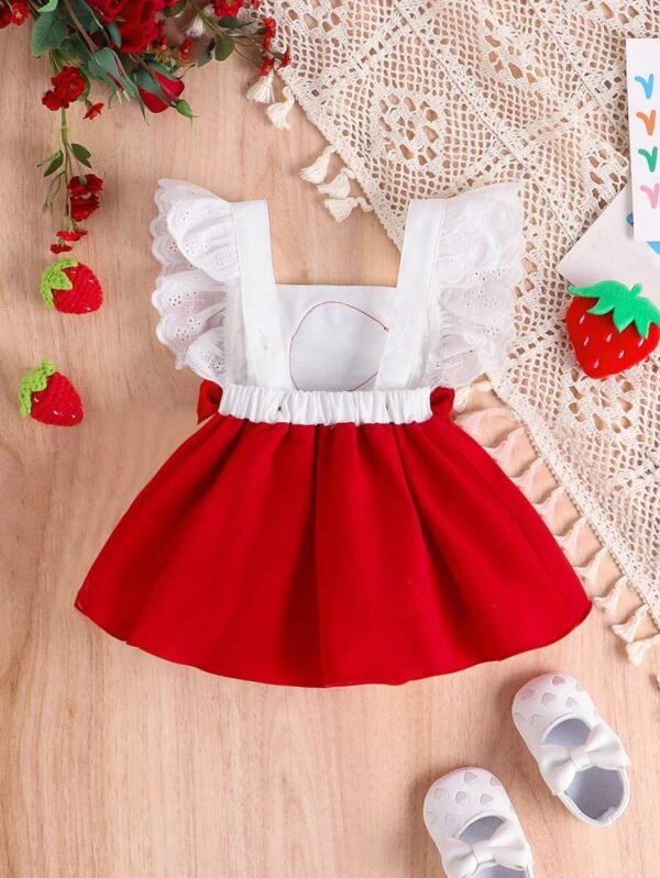 Pelele con volantes lindo para bebés niñas - Imagen 3