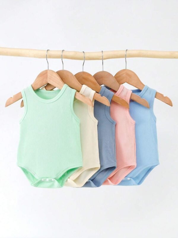 Mamelucos multicolor de tonos cálidos lindos para bebé
