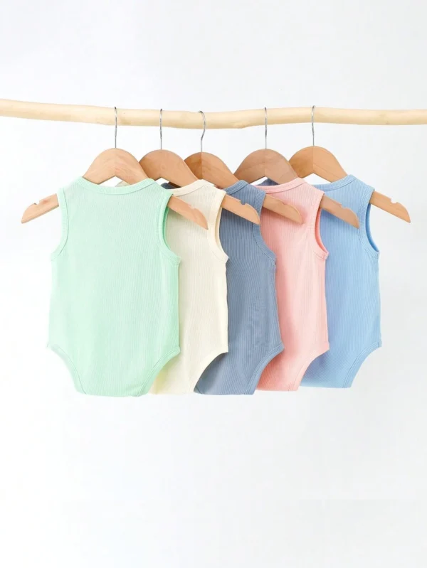 Mamelucos multicolor de tonos cálidos lindos para bebé - Imagen 3