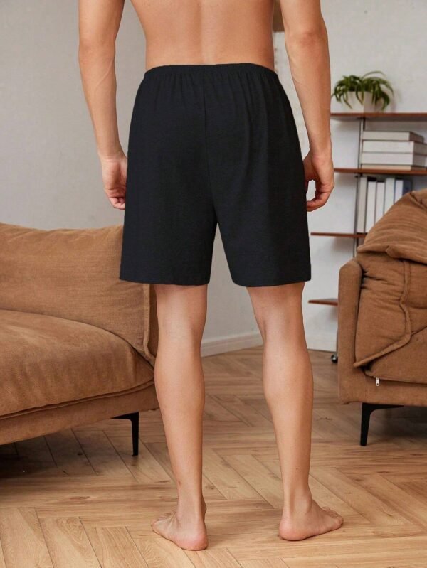 Pantalones cortos de descanso con estampado de letras - Imagen 3