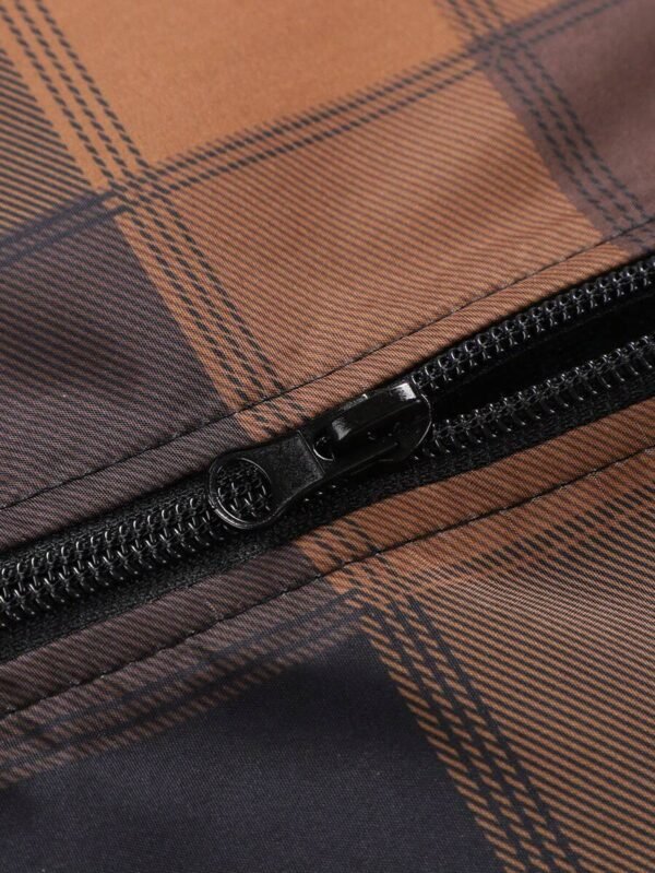 Chaqueta de moda con estampado de cuadros para hombre - Imagen 2
