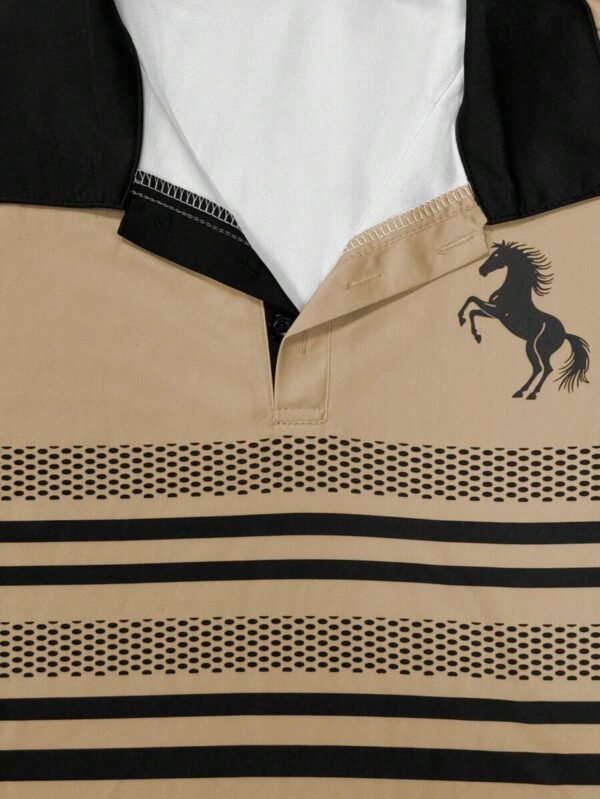 Camiseta polo de manga corta de moda sencilla - Imagen 2