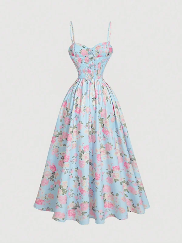 Vestido midi floral para mujer - Imagen 3