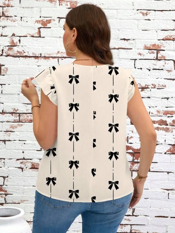 Blusa informal de verano de talla grande - Imagen 3