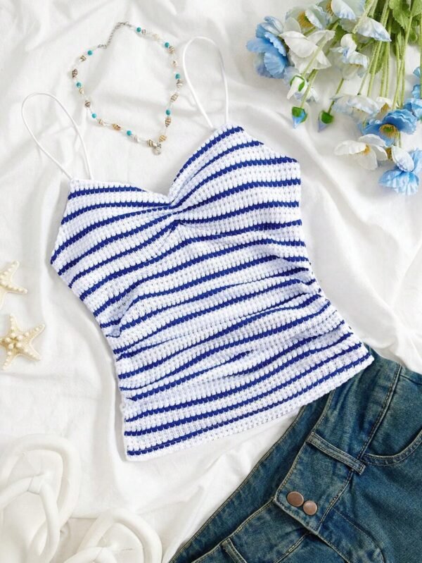 Top sin mangas casual de verano para mujer con cuello en V