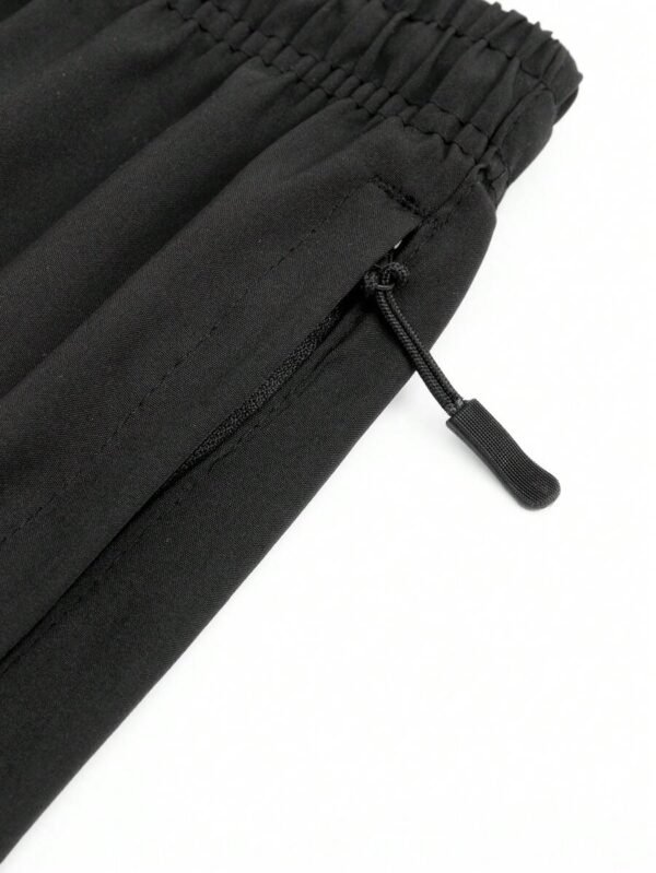 Pantalones cortos casuales para hombre con cordón en la cintura y bolsillo - Imagen 2
