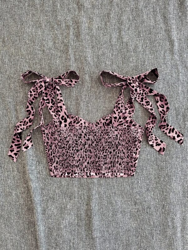 Top de mujer tipo tank top corto con nudo - Imagen 2