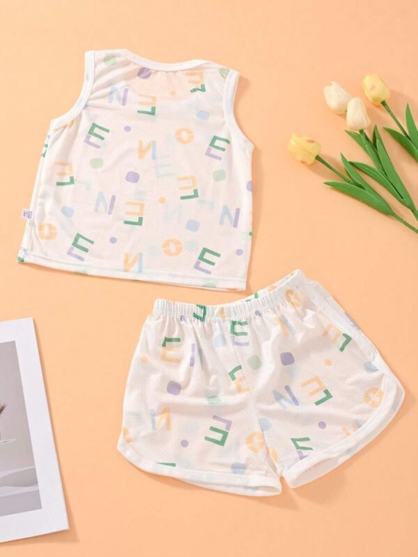 Camiseta sin mangas de baloncesto y shorts para niños - Imagen 3