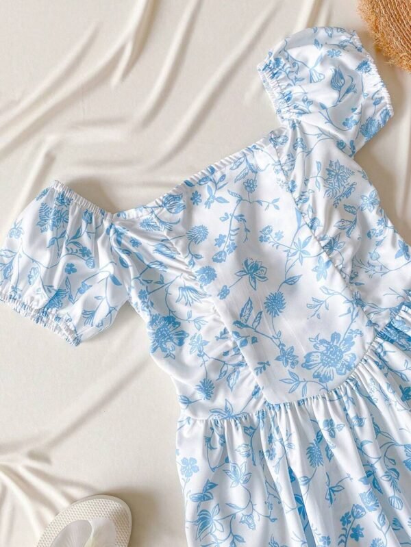 Vestido mini de 2 formas de usar con hombros descubiertos - Imagen 2