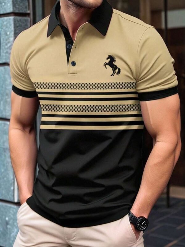 Camiseta polo de manga corta de moda sencilla