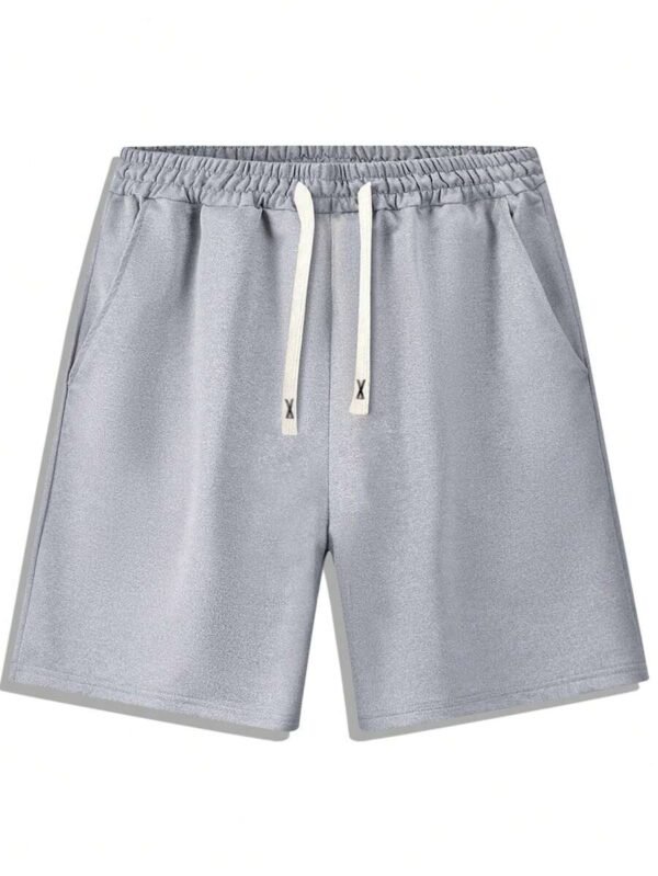 Pantalones cortos deportivos casuales de hombre con cordón