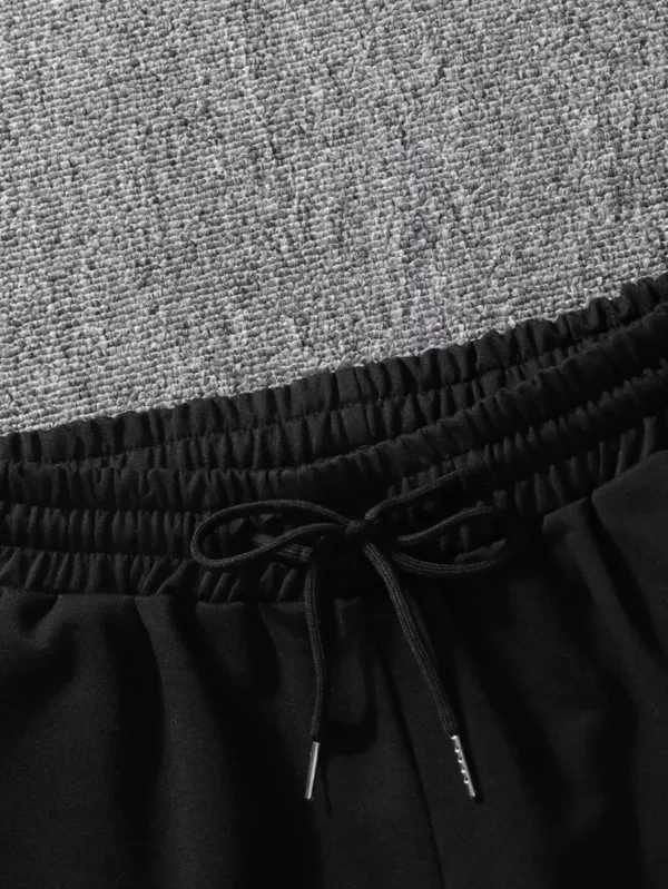 Pantalones cortos sueltos para hombres con estampado de expresión - Imagen 2