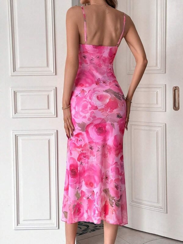 Vestido de tirantes con estampado floral - Imagen 3