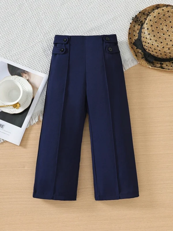 Pantalones Rectos De Pierna Para Chica Joven