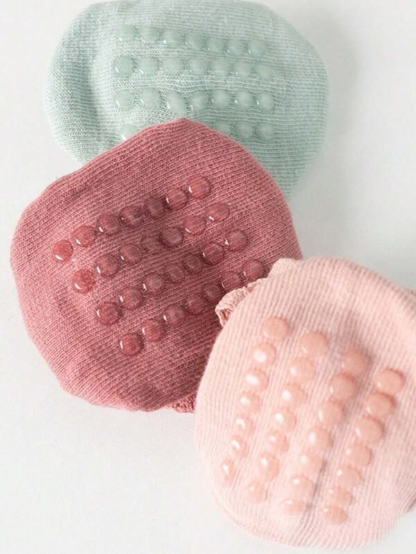 5 Pares Calcetines Antideslizantes Lindos De Encaje De Niñas Bebés - Imagen 3