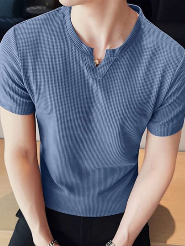 Playera De Manga Corta Para Hombre Con Tela Texturizada