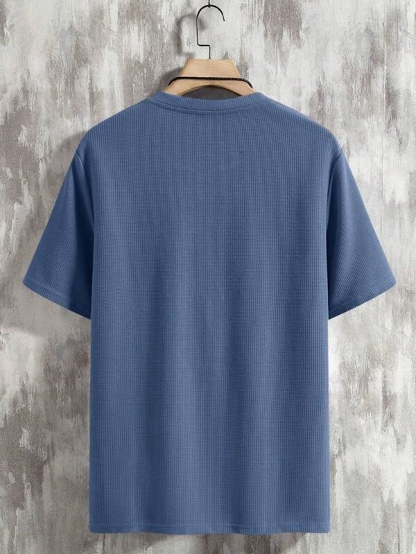 Playera De Manga Corta Para Hombre Con Tela Texturizada - Imagen 3