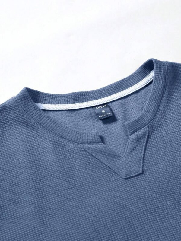 Playera De Manga Corta Para Hombre Con Tela Texturizada - Imagen 2