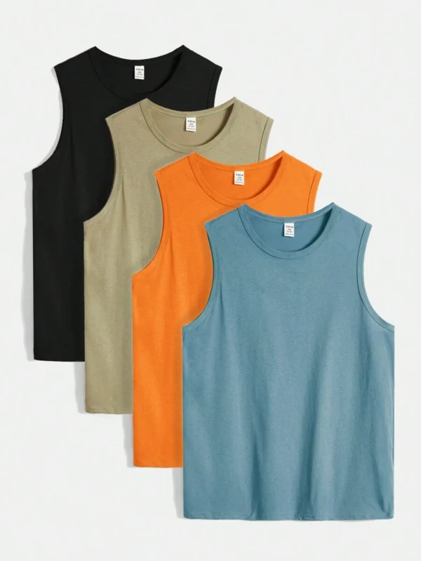 Camisetas Sin Mangas Sólidas Para Niños Preadolescentes