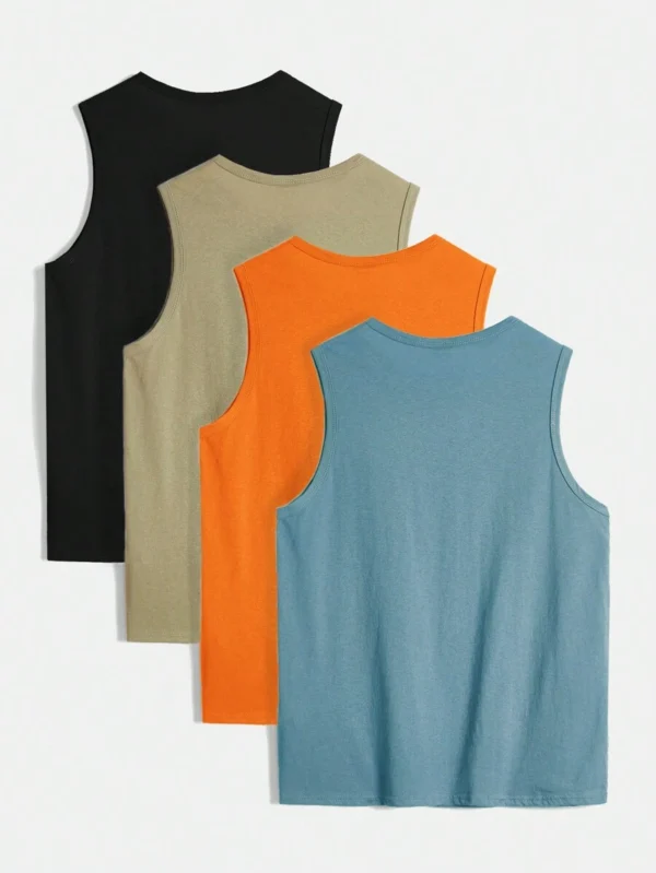 Camisetas Sin Mangas Sólidas Para Niños Preadolescentes - Imagen 3