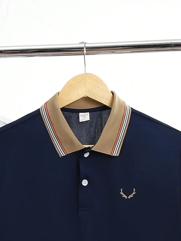 Playera tipo polo de punto para chicos adolescentes - Imagen 2